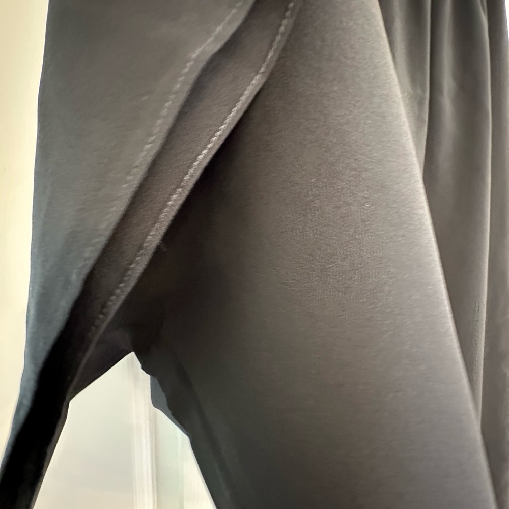 Rosamosario 100% Silk Crepe Palazzo Trousers Black Silk Palazzo Pajama Pant - Picture 8 of 14